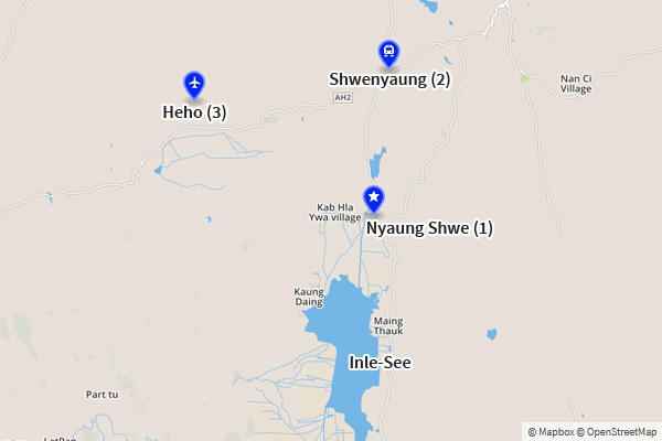 Karte vom Inle-See